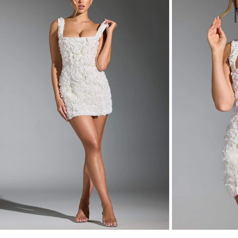Oh Polly Ivory flower dress